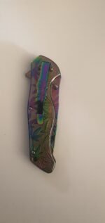 Weed Design Knife Pearlescent