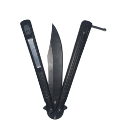 Butterfly Knife Black Roncher
