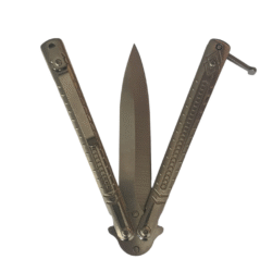 Silver Roncher Balisong Knife