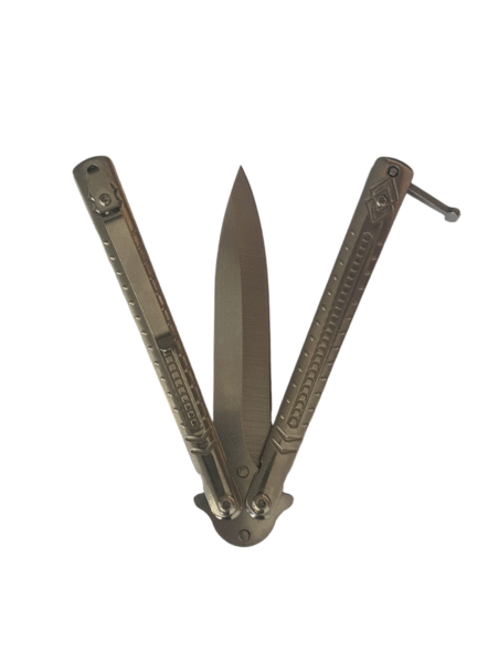 Silver Roncher Balisong Knife