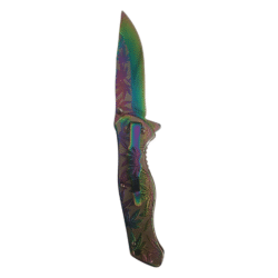 Weed Design Knife Pearlescent