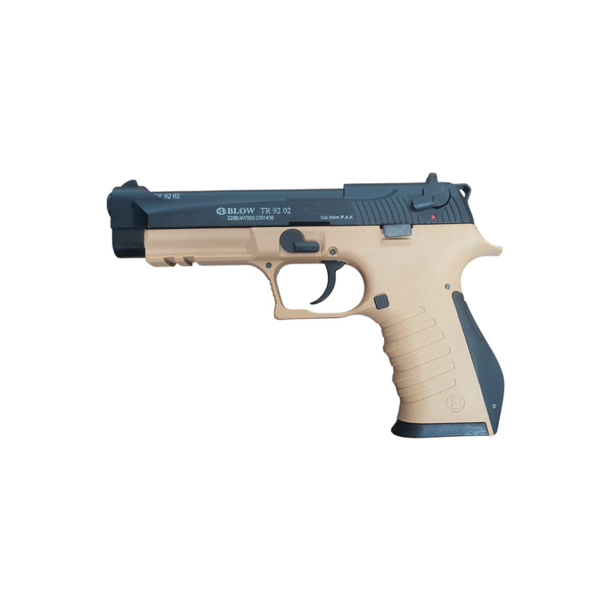 Blow TR9202 Tan 9mm Pepper Blank Pistol