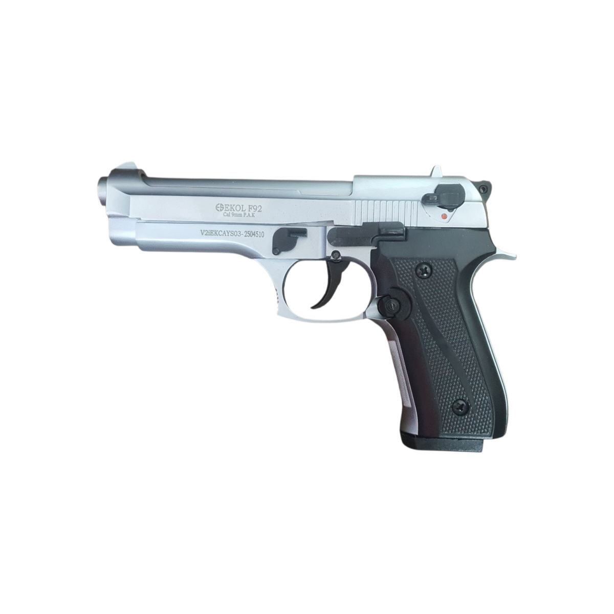 Ekol F92 Firat Magnum Matte Chrome 9mm Pepper Blank Pistol