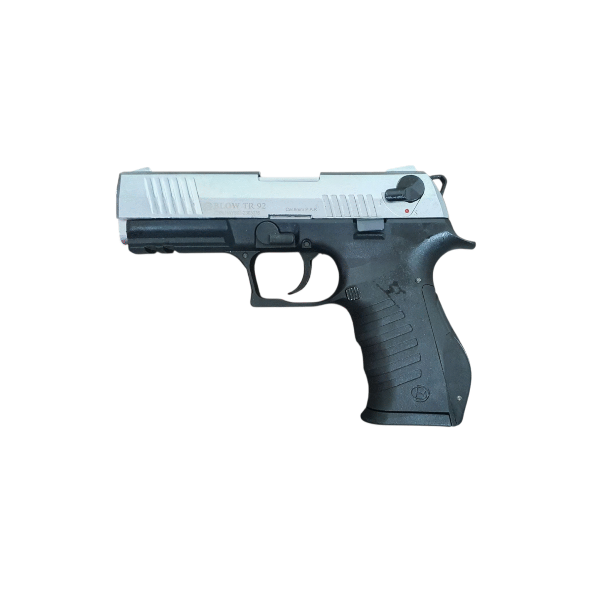 Blow TR92 Matte Chrome 9mm Pepper Blank Gun