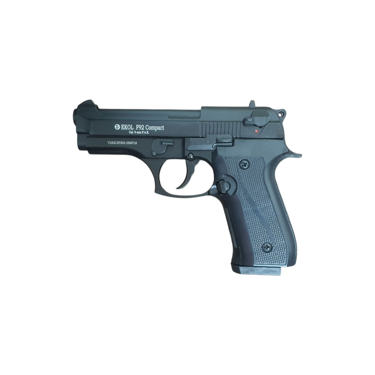 Ekol F92 Firat Compact Black 9mm Pepper Blank Gun