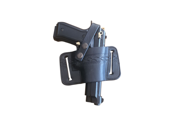 Black Bikini Leather Holster OWB RH