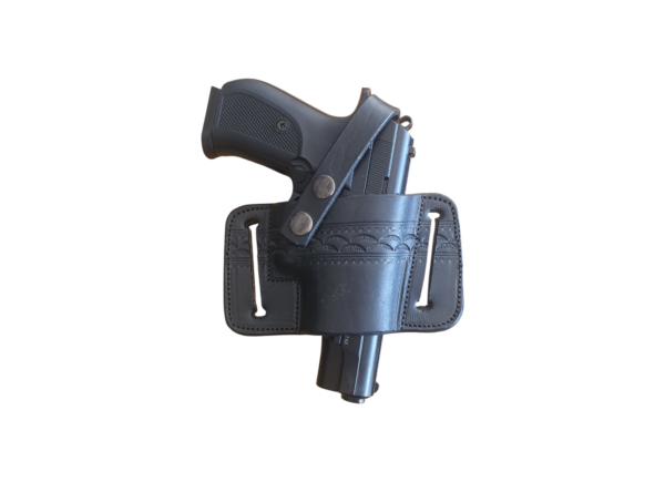 Black Bikini Leather Holster OWB RH