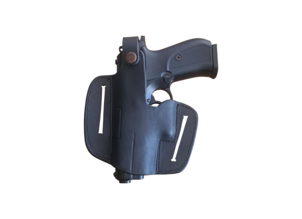 Black Bikini Leather Holster OWB RH/LH