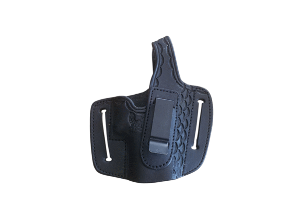 Black Bikini Leather Holster w/ Clip OWB/IWB RH