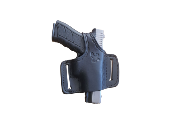 Black Bikini Leather Holster w/ Clip OWB/IWB RH