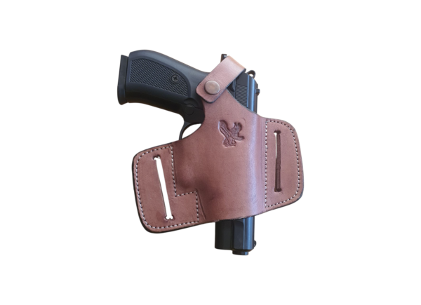 Photoroom-20250603_131351.png Brown Bikini Leather Holster OWB RH/LH