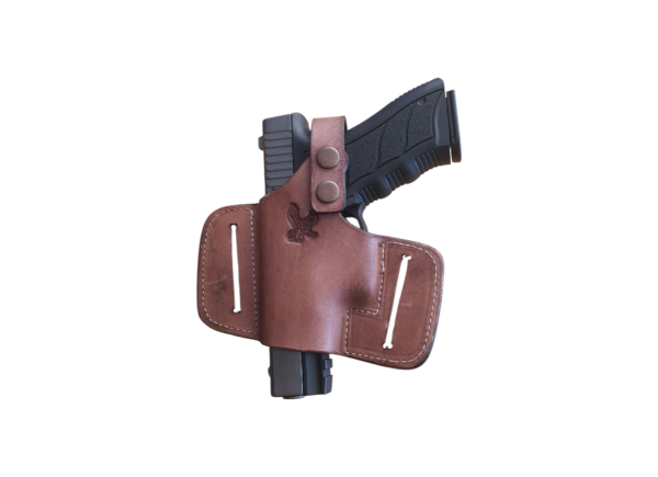 Photoroom-20250603_131459.png Brown Bikini Leather Holster OWB RH/LH