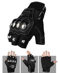 Tactical Fingerless Metal Knuckle Gloves