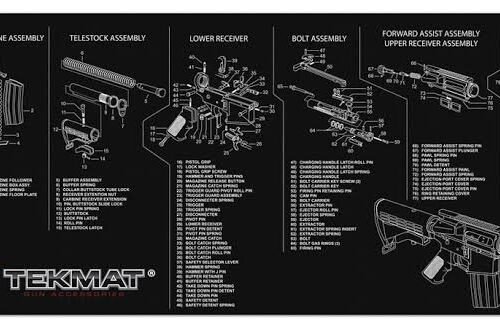 images286229.jpeg AR-15 Desk Pad XL Tactical Mouse Pad Gun Schematic