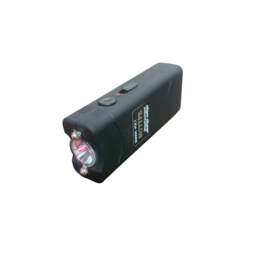 JSJ-801 Stun Gun with LED flashlight and rubberized grip