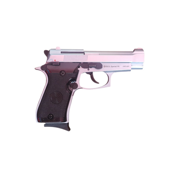 Photoroom-20241229_154243 (1) (6) Ekol Special 99 Matte Chrome 9mm Pepper Blank Pistol
