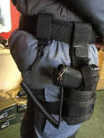 Tactical Spring Coiled Pistol Lanyard - Heavy Duty Safety Strap