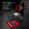 T-WOLF TF880 5-in-1 Ultimate RGB Gaming Combo (Keyboard, Mouse, Headset, Speakers & Pad)