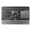 Blank Gun Licence Card