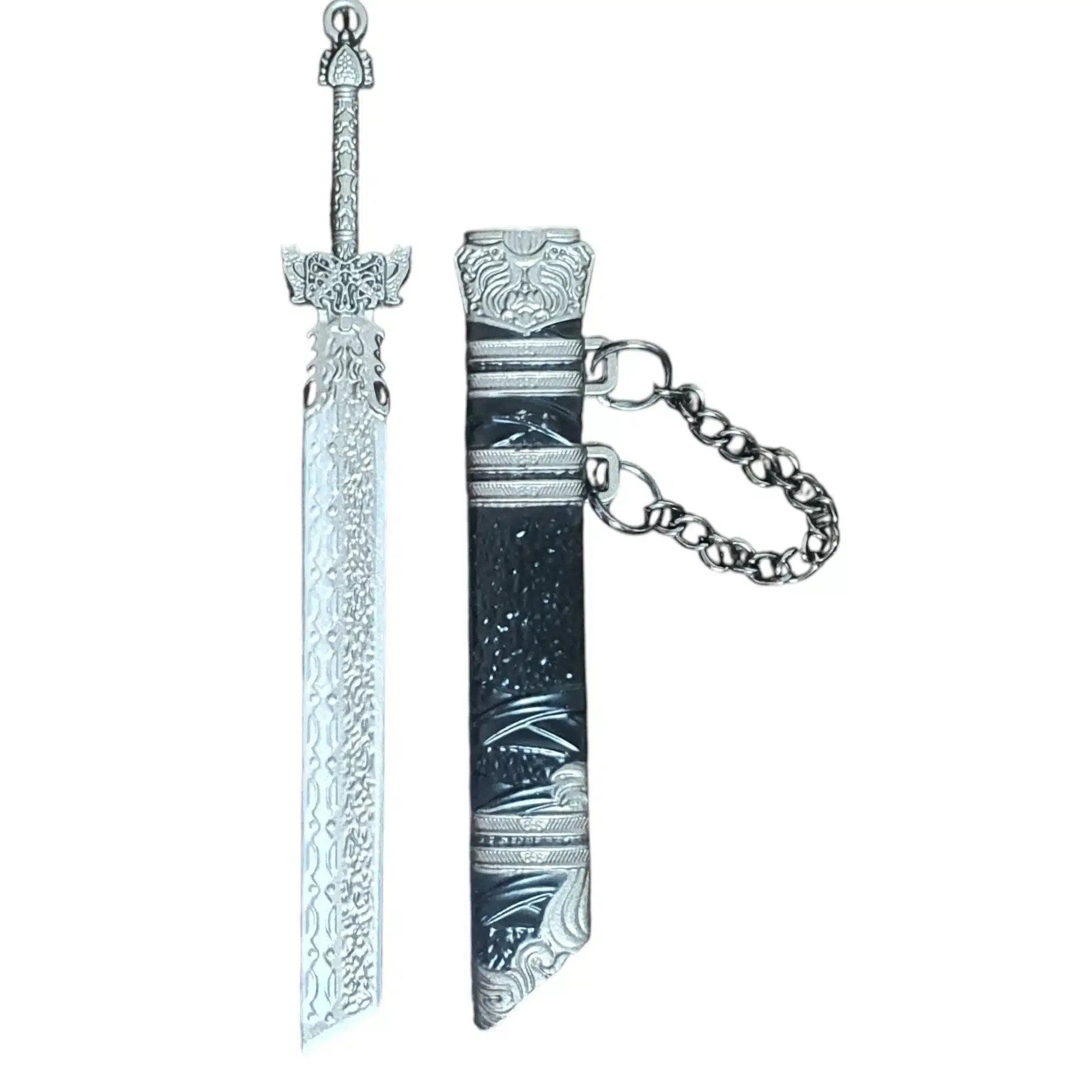 Vanguard-Edge Single-Edge Keychain Broadsword Miniature Broadsword Collectible