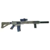 Electric Extended AR15 FDE Gel Blaster Rifle Combo