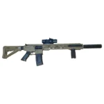 Electric Extended AR15 FDE Gel Blaster Rifle Combo