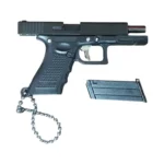 Glock 19 Gun Keychain Tactical Black