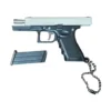 Glock 19 Silver Gun Keychain