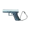 Glock 19 Silver Gun Keychain