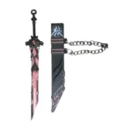 Frost-Vein Single-Edge Keychain Sword Miniature Sword Replica