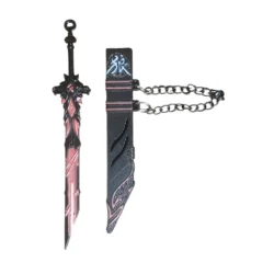Frost-Vein Single-Edge Keychain Sword Miniature Sword Replica