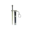 Silver-Sentinel Double-Edge Keychain Sword Miniature Sword Letter Opener