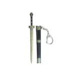 Silver-Sentinel Double-Edge Keychain Sword Miniature Sword Letter Opener