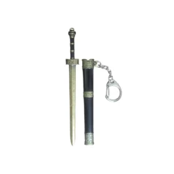 Silver-Sentinel Double-Edge Keychain Sword Miniature Sword Letter Opener