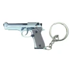SA Provincial Service Products-Photoroom (48) Beretta 92 Gun Keychain - Polished Silver
