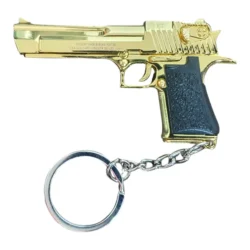 Desert Eagle Gold Gun Keychain