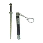 Copper-Crest Double-Edge Keychain Sword Miniature Weapon Replica