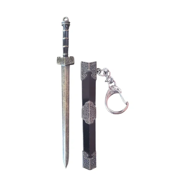 SA Provincial Service Products-Photoroom (71) Ember-Guard Double-Edge Keychain Sword Miniature Armory Accessory