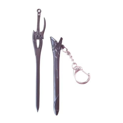 Ancient-Relic Double-Edge Keychain Sword Miniature Sword Curio