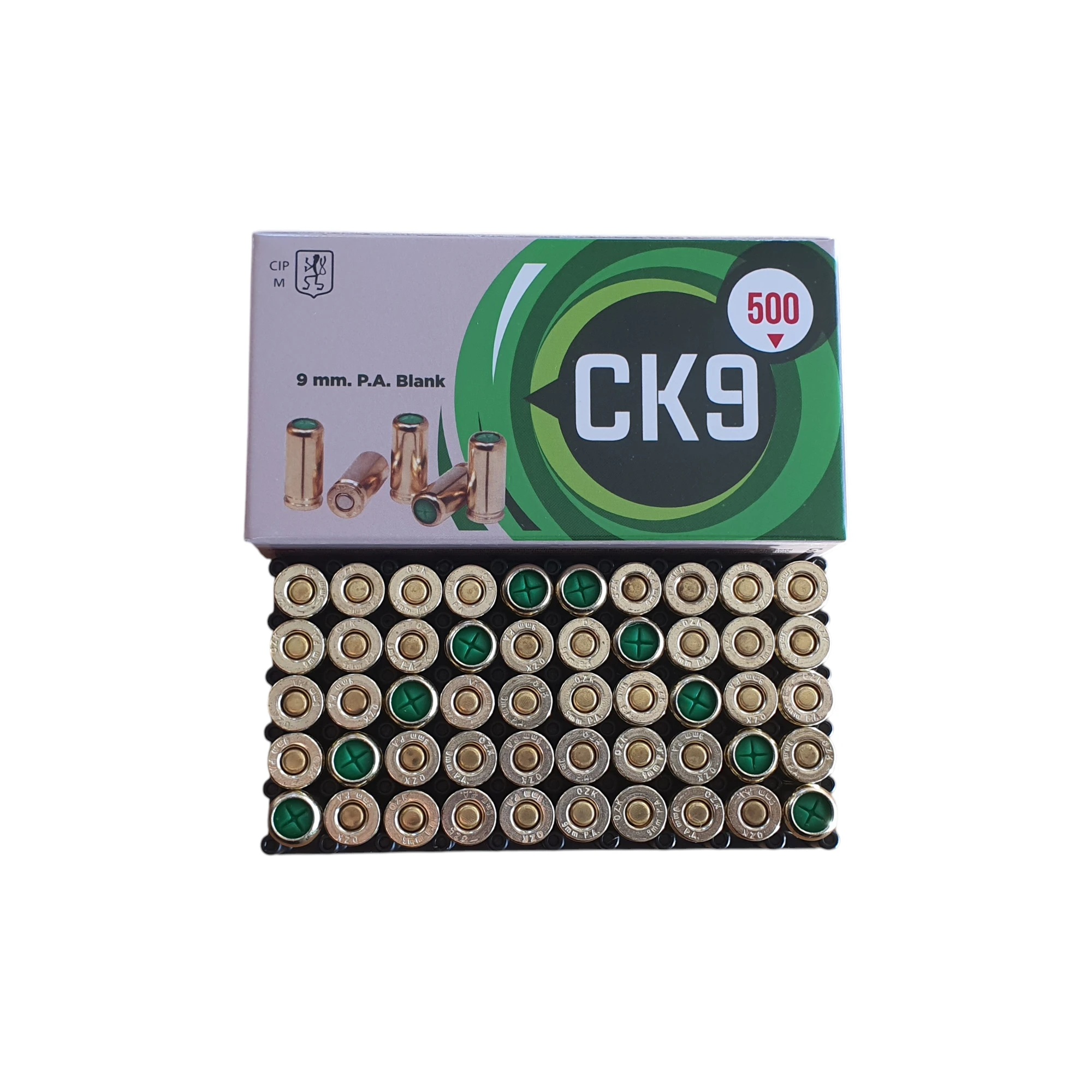 CK9 9mm P.A.K. Blank Ammunition