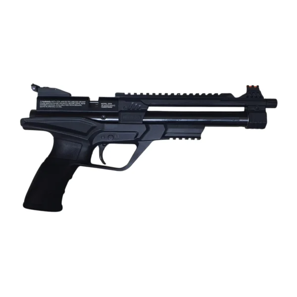 Beeman General 5.5mm PCP air pistol in black shown in side profile on a white background Beeman General 5.5mm PCP air pistol in black shown in side profile on a white background