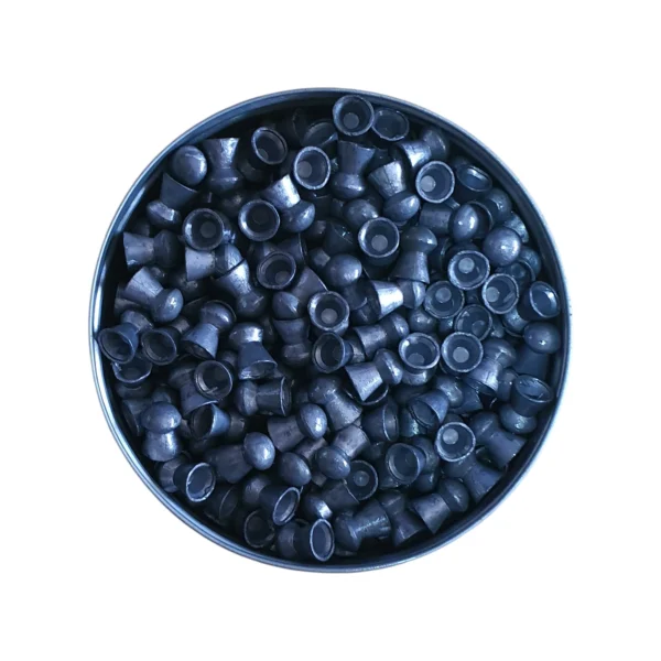 Snowpeak Round 5.5mm .22 calibre 15.90gr airgun pellets in a 250-pellet tin