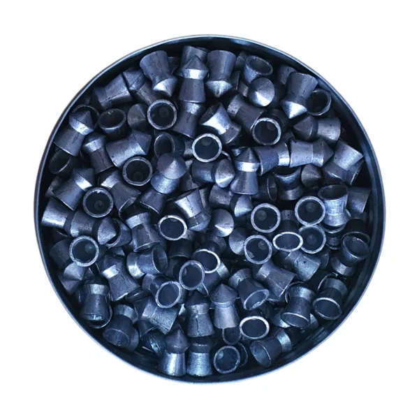 Snowpeak Pointed 5.5mm .22 calibre 16.20gr airgun pellets in a 250-pellet tin