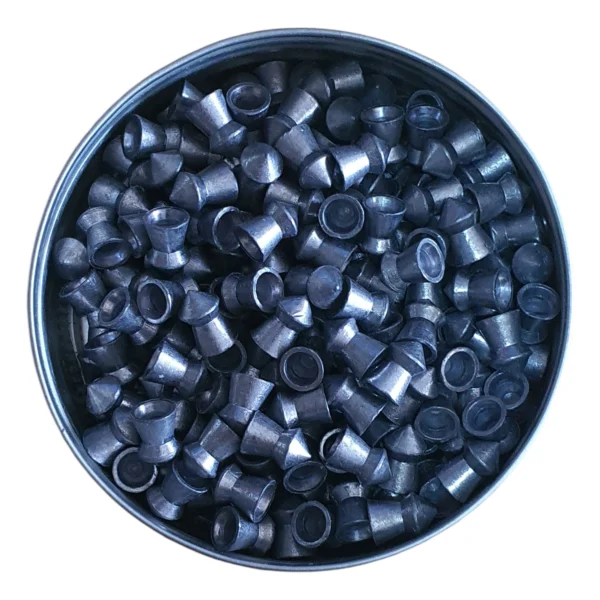 H&N Spitzkugel 5.5mm .22 calibre 16.05gr pointed airgun pellets in a 200-pellet tin