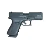 Right profile view of the Kuzey GN19 9mm blank pistol displaying the Made In Turkey stamp, Cal. 9mm P.A.K. markings, ejection port, and Picatinny rail.